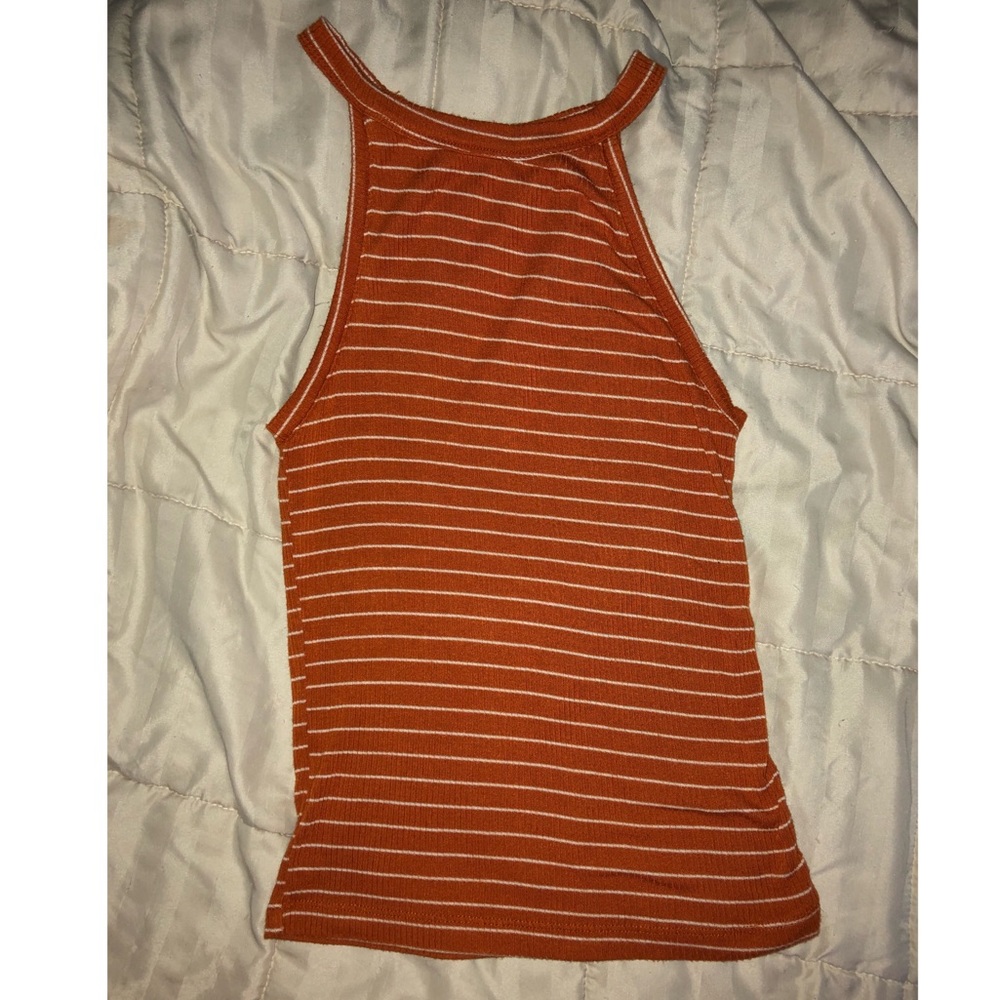 Striped halter top
